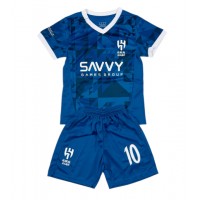 Camisa de time de futebol Al-Hilal Neymar Jr #10 Replicas 1º Equipamento Infantil 2024-25 Manga Curta (+ Calças curtas)